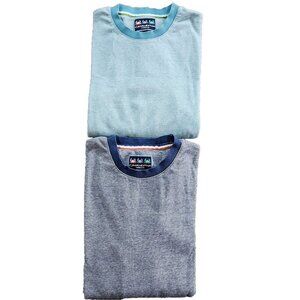 Charleston Threads Sweatshirt Mens L Lot of 2 LS Crewneck Cotton Navy Turquoise